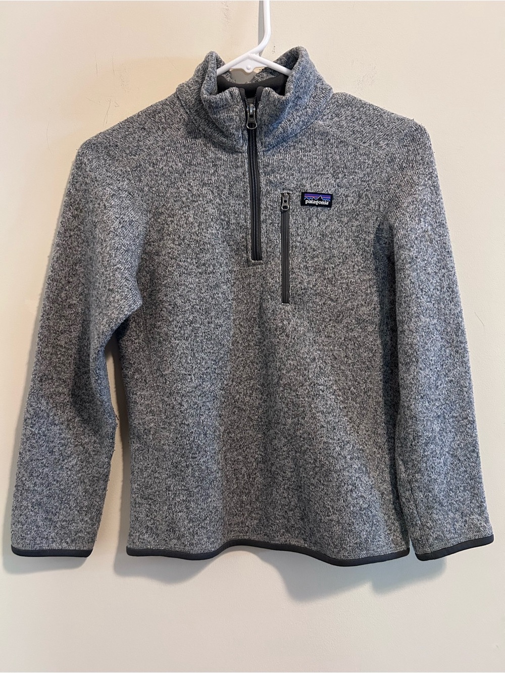 Patagonia Kids Gray 1/4-Zip Better Sweater Fleece Pullover
